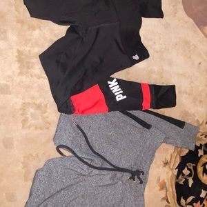 Pink Victoria secret leggings xs